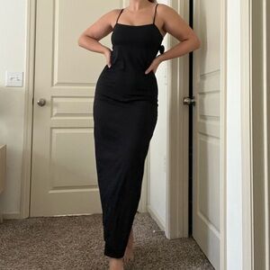 Black Maxi Dress with built in bra